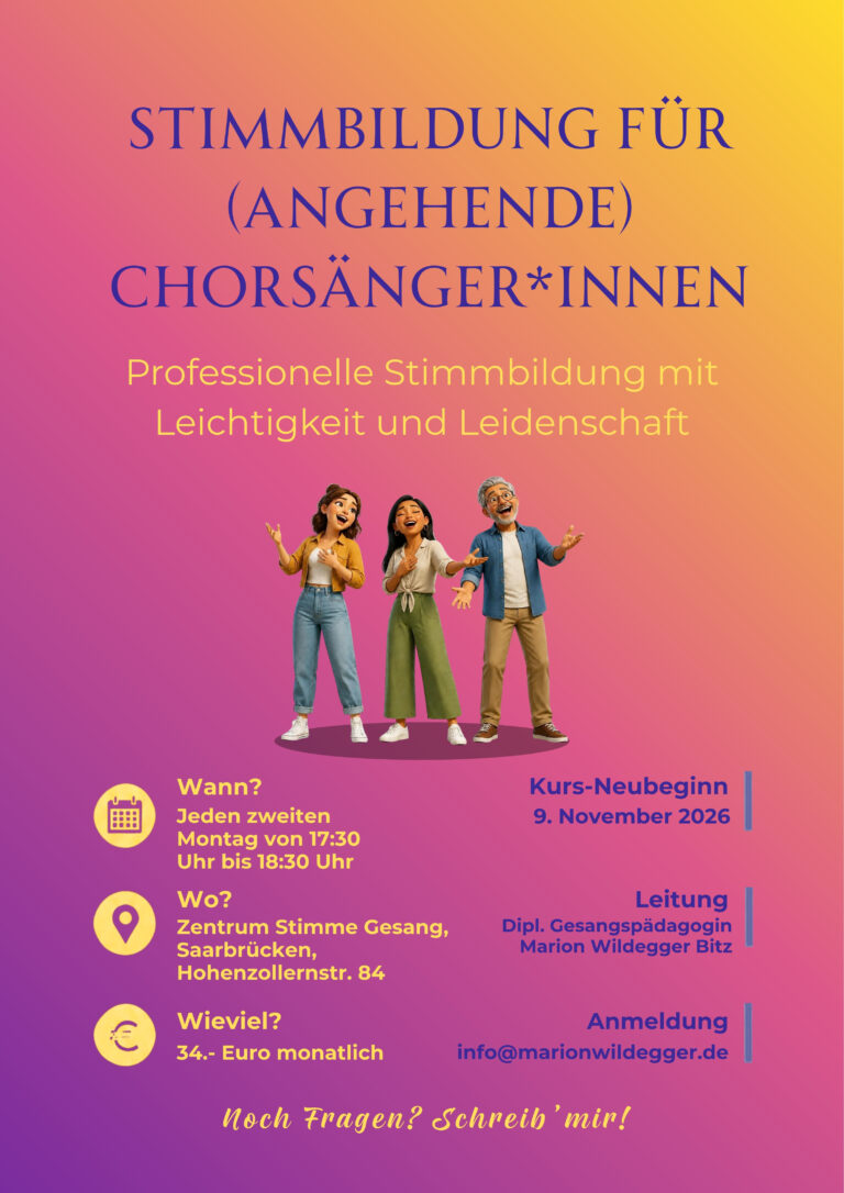 Gesangsunterricht in Saarbrücken Saarland