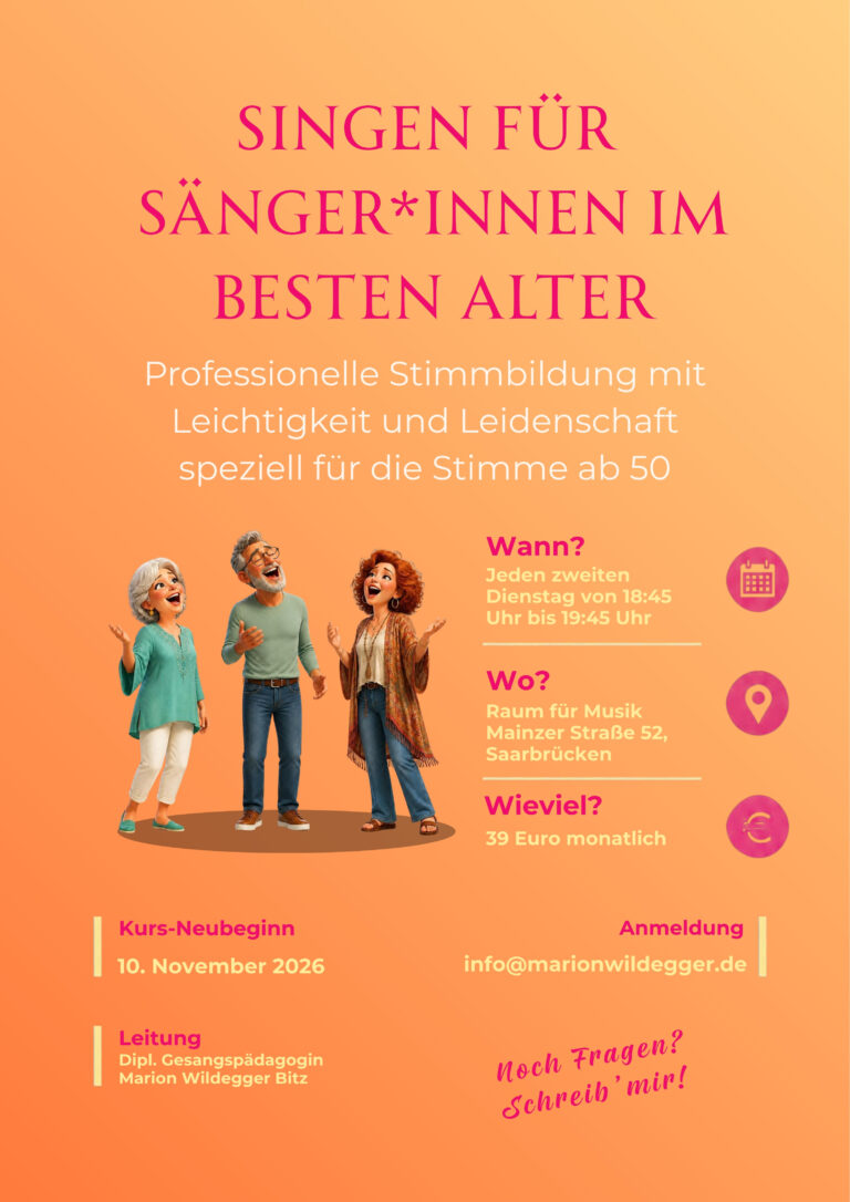 Gesangsunterricht in Saarbrücken Saarland